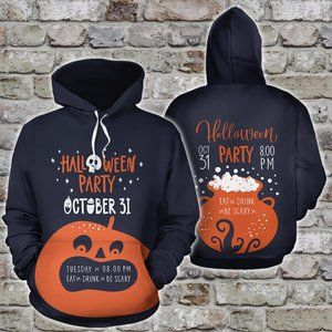 Halloween party october 31 eat drink scary hoodie